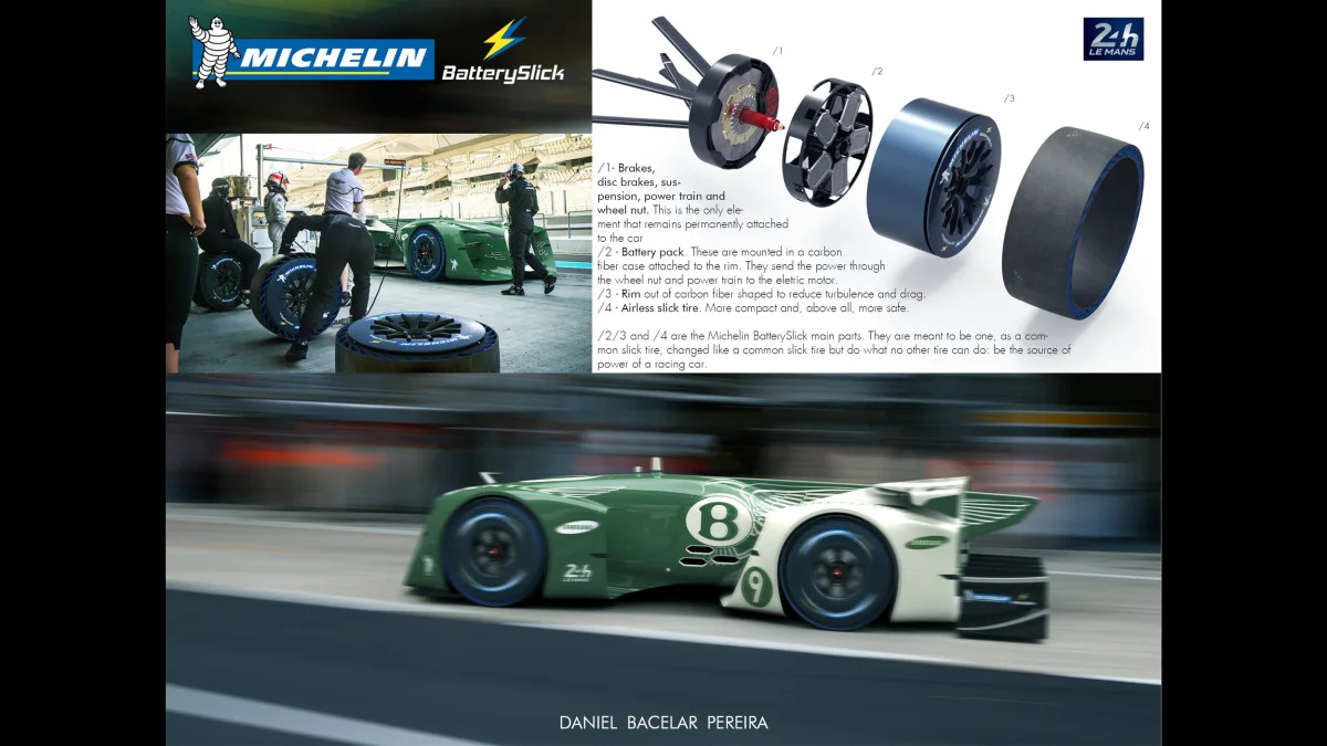 2nd Place: Bentley 9 Plus Michelin Battery Slick by Daniel Bacelar Pereira