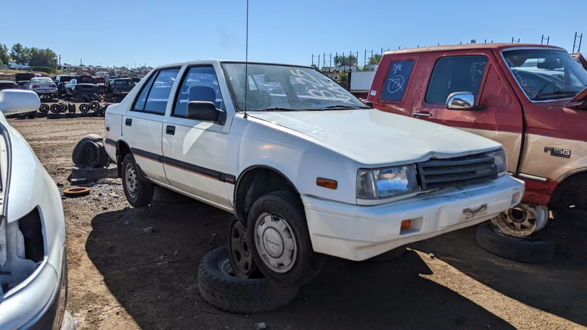 99 - 1988 Hyundai Excel in Colorado junkyard - photo by Murilee Martin