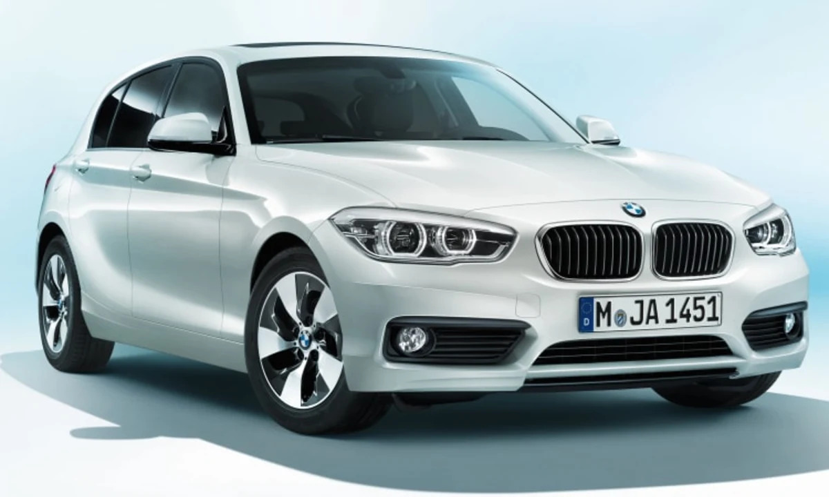 New BMW 1-Series 2015 Facelift BMW 1er driving shots exterior