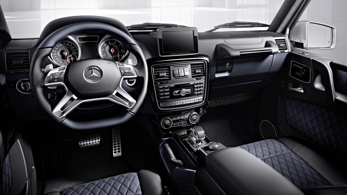 Mercedes-Benz G-Glass exterior with Designer Manufaktur options, in deep-sea blue.