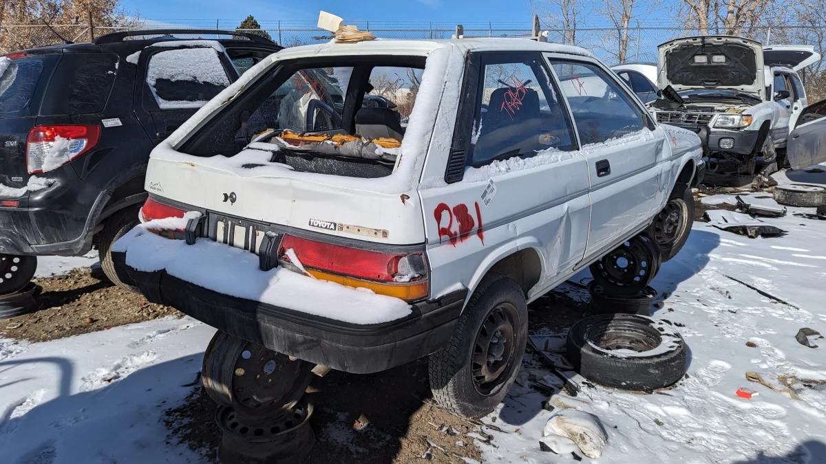 59 - 1990 Toyota Tercel EZ in Colorado wrecking yard - photo by Murilee Martin