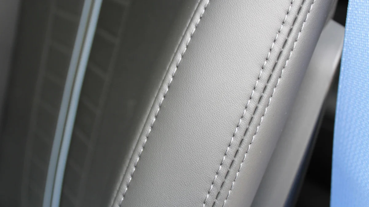 2022 Hyundai Veloster N - leather seat trim aand stitching