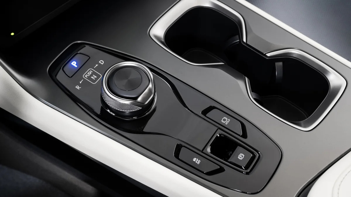 Lexus RZ 450e center console controls