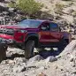 2024 Chevy Colorado ZR2 Bison action climbing up boulder