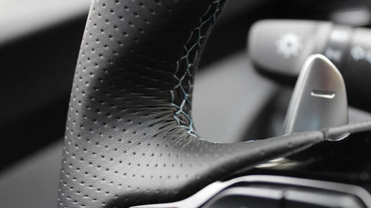 2022 Hyundai Veloster N - steering wheel stitching