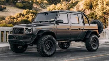 Pit26 turns the Mercedes-AMG G63 into a crew-cab pickup with portal axles