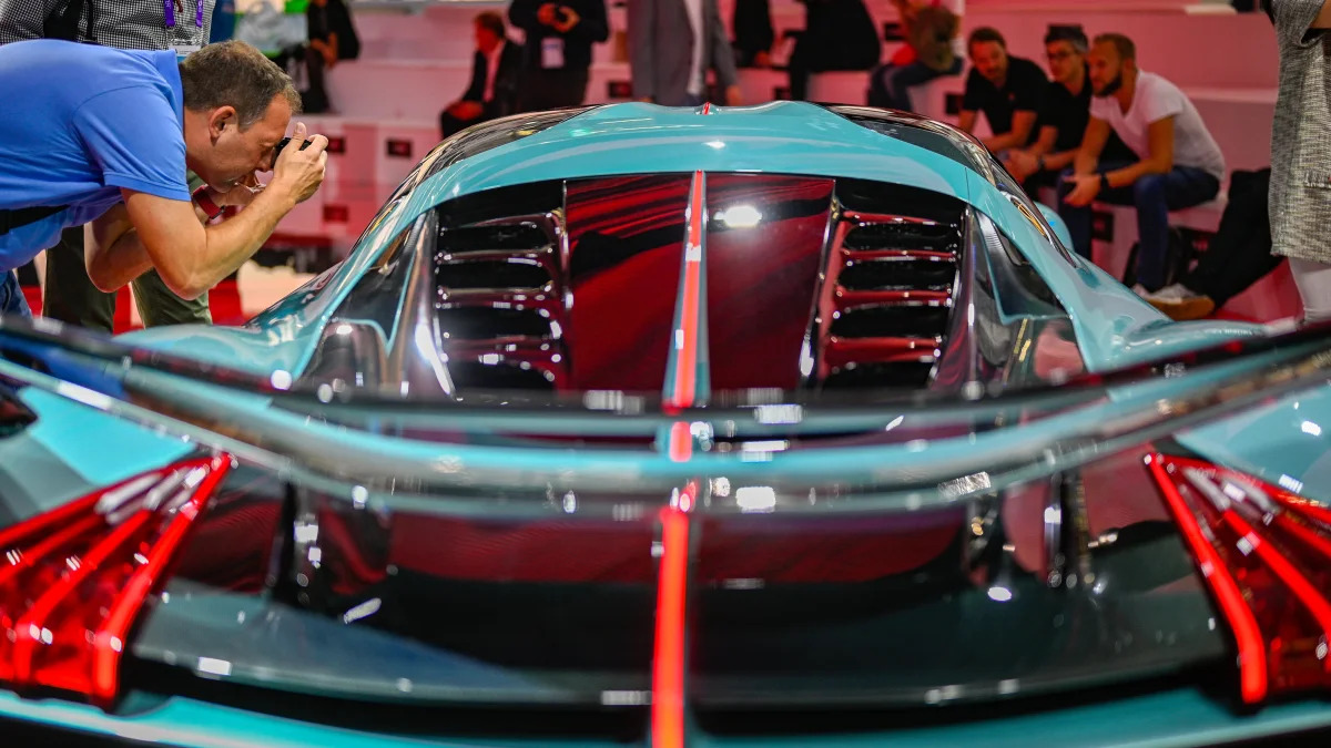 FRANKFURT AM MAIN, GERMANY - SEPTEMBER 10: A Hongqi S9 sits on display  during the media preview day at the Hongqi stand at the 2019 IAA Frankfurt International Auto Show on September 10, 2019 in Frankfurt, Germany. The latest electric car technology is among the highlights of this years show. The IAA will be open to the public from September 12 through 22. (Photo by Sascha Schuermann/Getty Images)