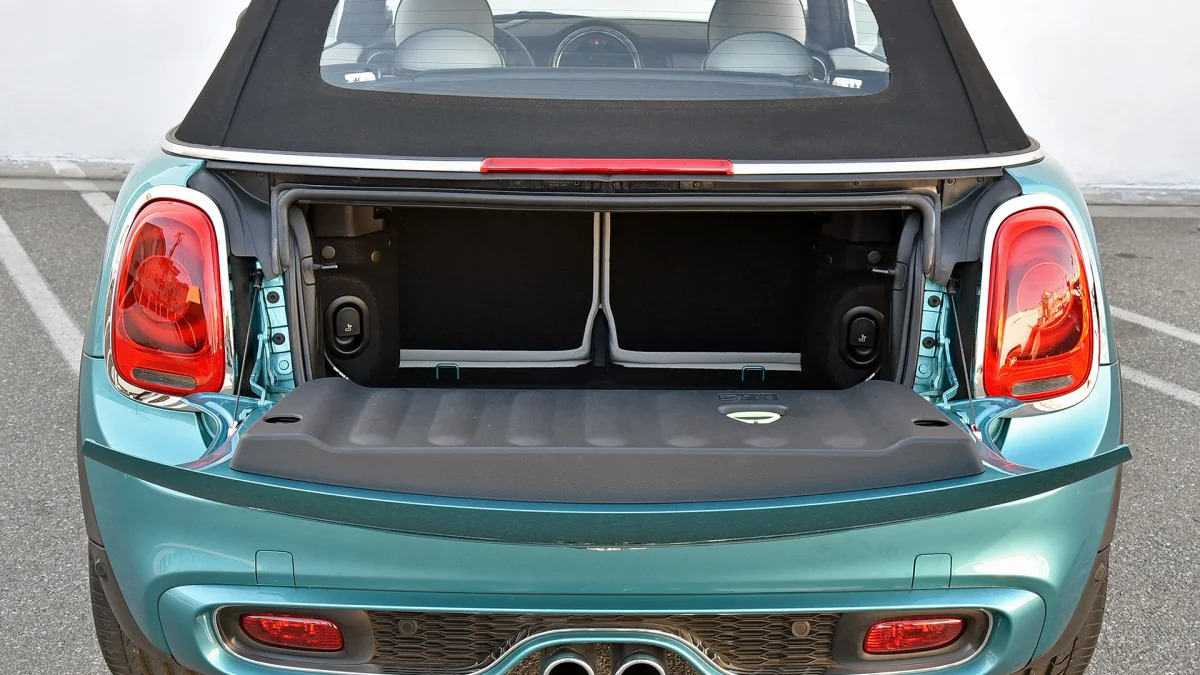 2016 Mini Cooper S Convertible rear cargo area