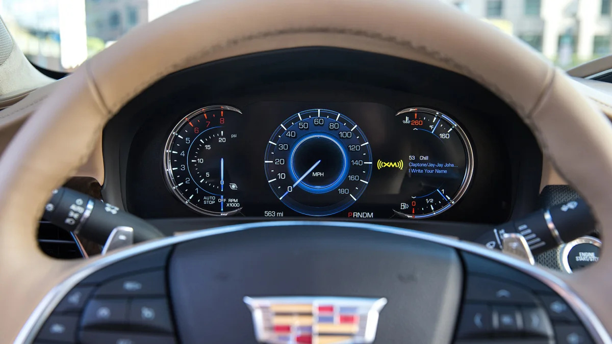 2016 Cadillac CT6 gauges