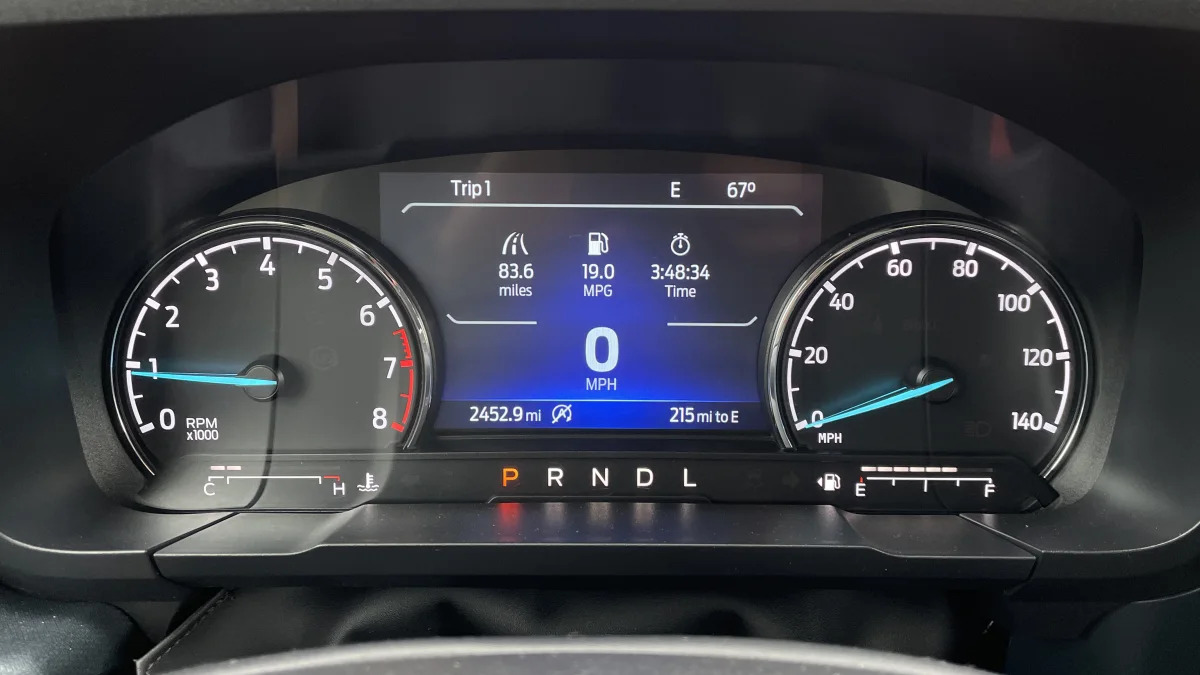 2022 Ford Maverick XLT gauges