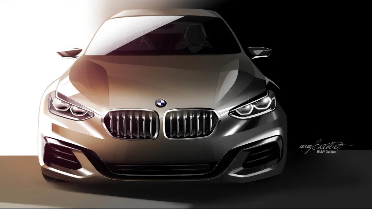 BMW Concept Compact Sedan front rendering