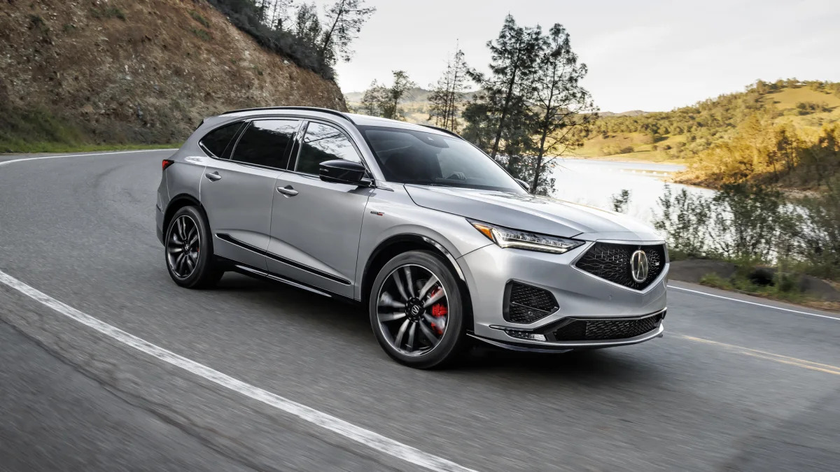 2022 Acura MDX Type S action front three quarter down