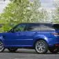 2015 Land Rover Range Rover Sport SVR rear 3/4 view