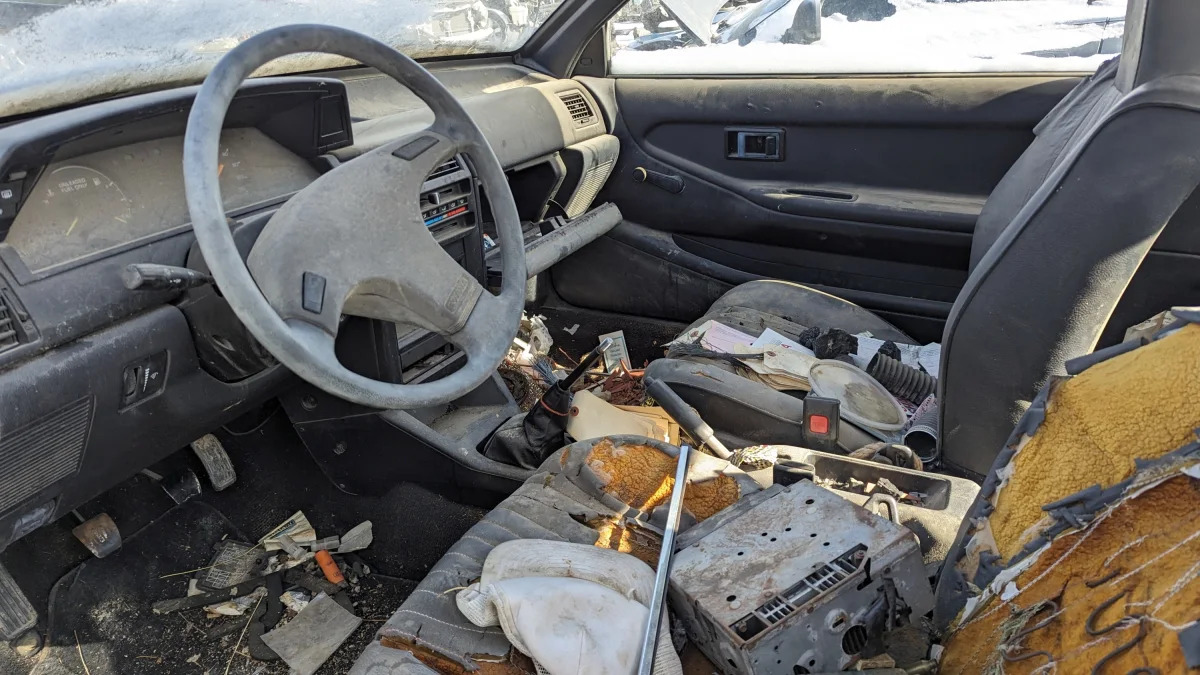 12 - 1990 Toyota Tercel EZ in Colorado wrecking yard - photo by Murilee Martin