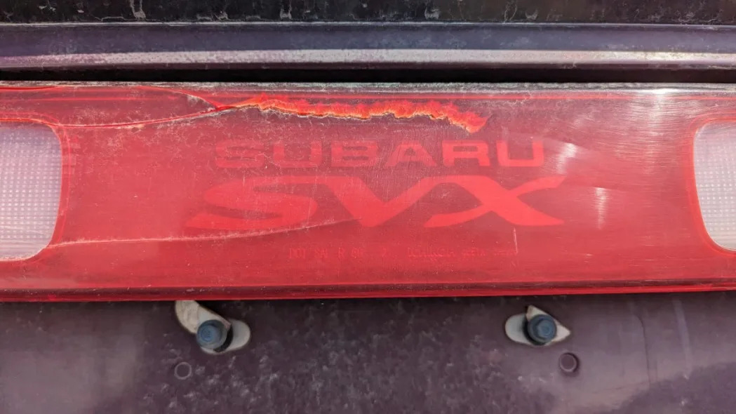 56 1992 Subaru SVX in Colorado wrecking yard photo by Murilee Martin