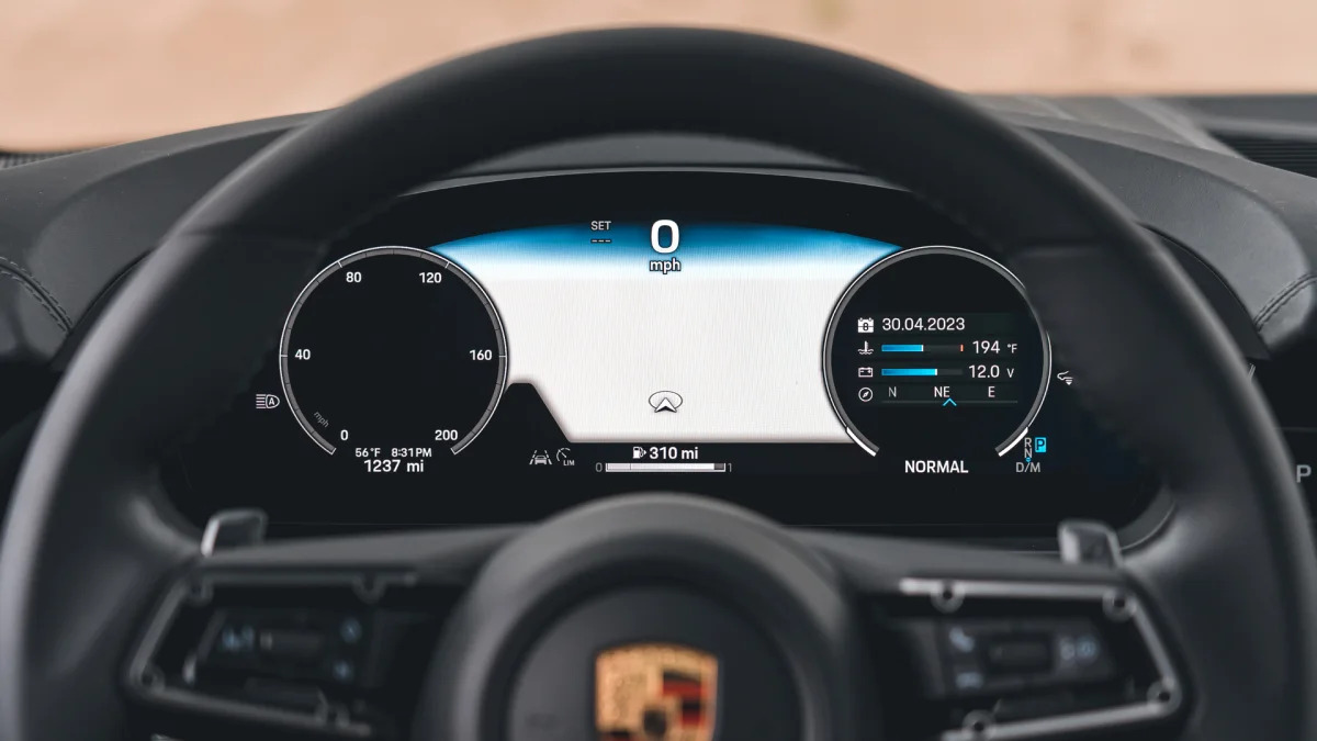 2024 Porsche Cayenne S Coupe IP partial navigation view
