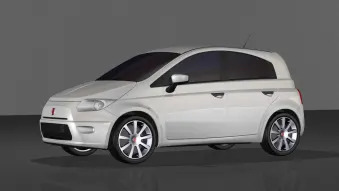 2010 Fiat Panda retro renderings