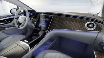 Mercedes-Benz EQS interior Hyperscreen comparison