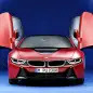 bmw i8 protonic red edition doors open