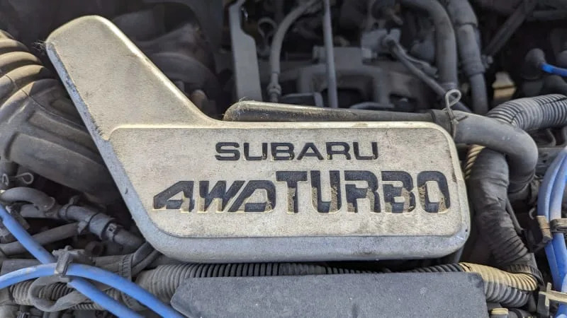 33 1987 Subaru GL 4WD Turbo Coupe in Colorado junkyard photo by Murilee Martin