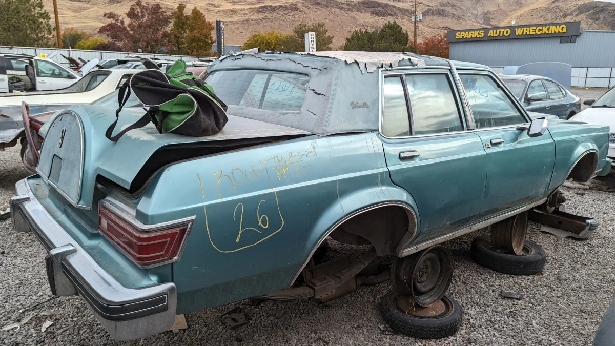 46 - 1979 Lincoln Versailles in Nevada junkyard - photo by Murilee Martin