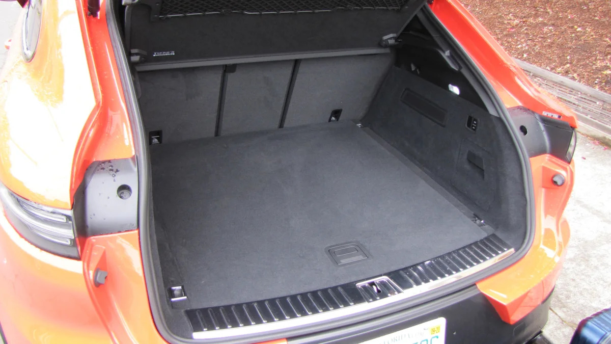 Porsche Cayenne Coupe Luggage Test cargo area