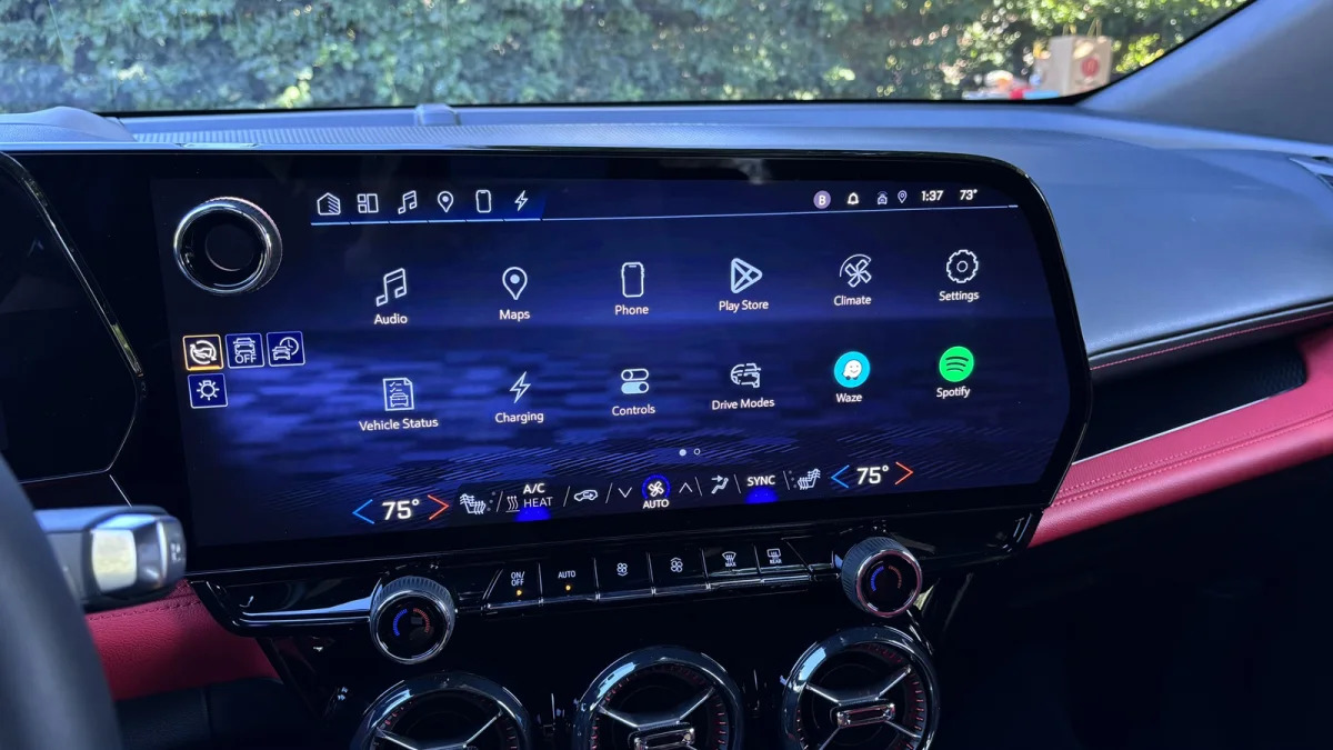 2024 Chevrolet Blazer EV infotainment home screen