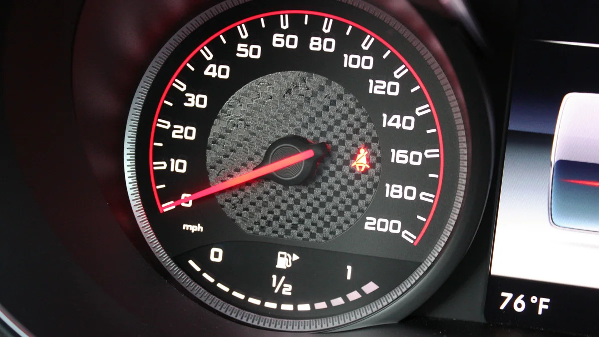 2015 Mercedes-AMG C63 S speedometer