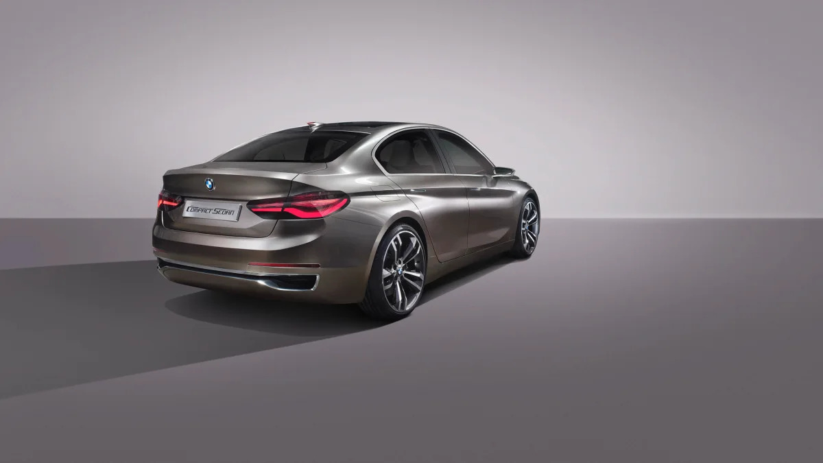 BMW Concept Compact Sedan rear 3/4 studio
