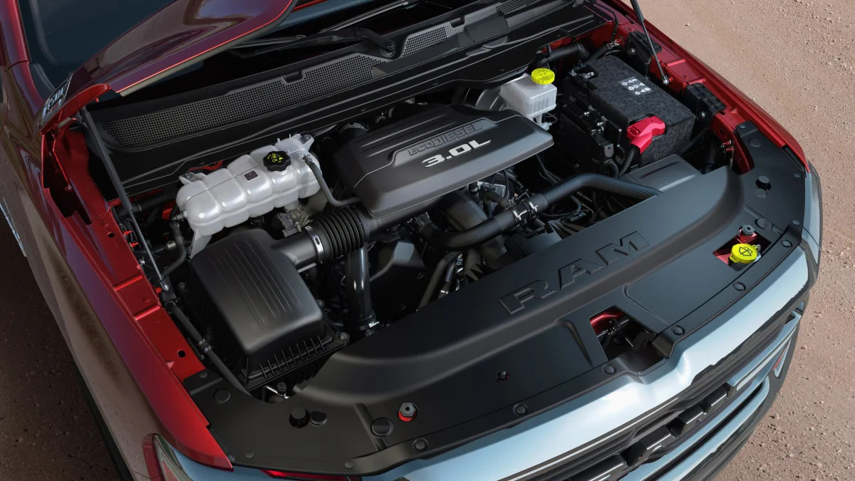 The EcoDiesel 3.0-liter V-6 available in the Ram 1500.