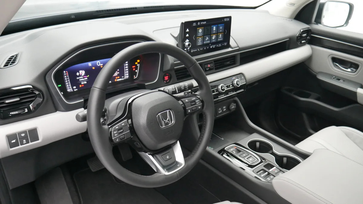 2023 Honda Pilot Elite interior from driver