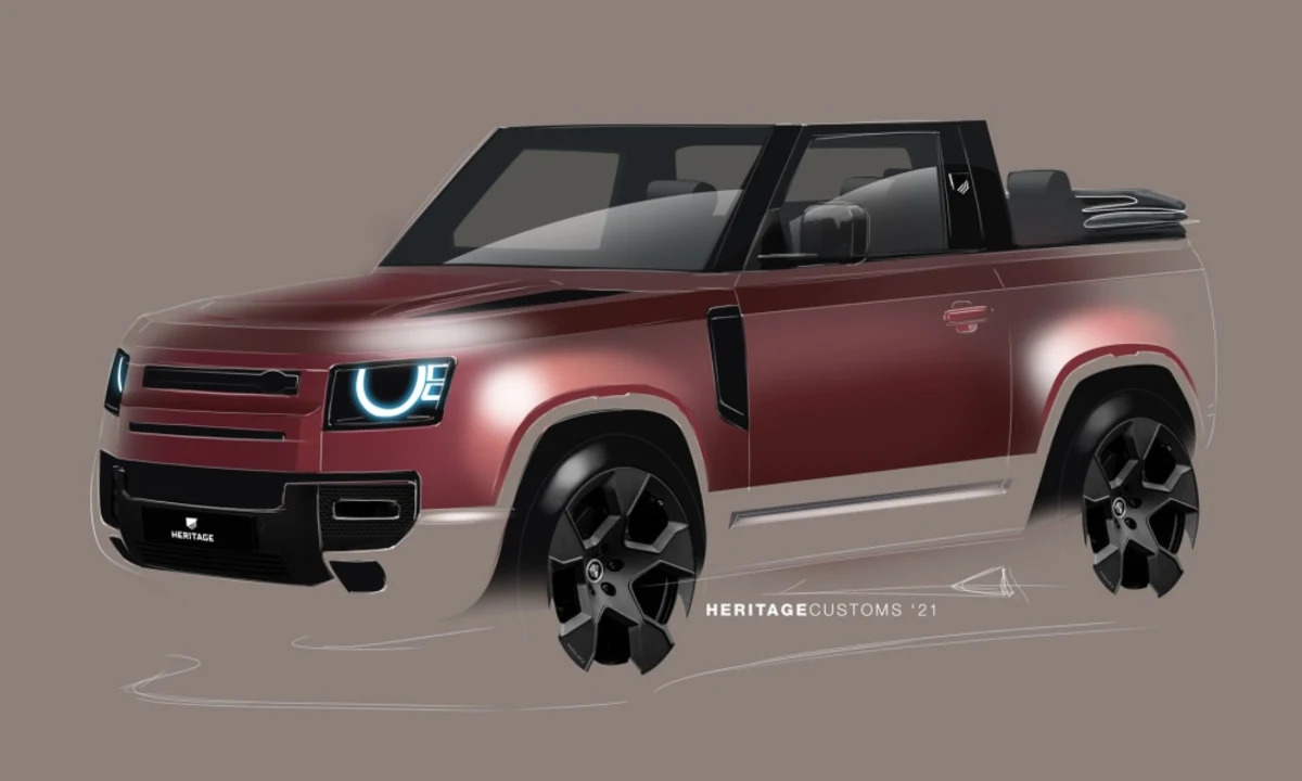 Heritage Customs is planning to chop the Land Rover Defender's roof -  Autoblog