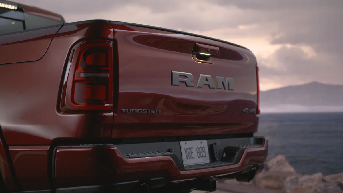 2025 Ram 1500 Tungsten tailgate and badging
