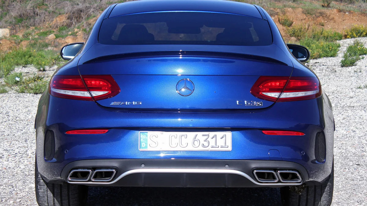 2017 Mercedes-AMG C63 Coupe rear view