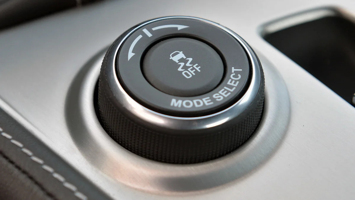 2015 Chevrolet Corvette Z06 mode select dial