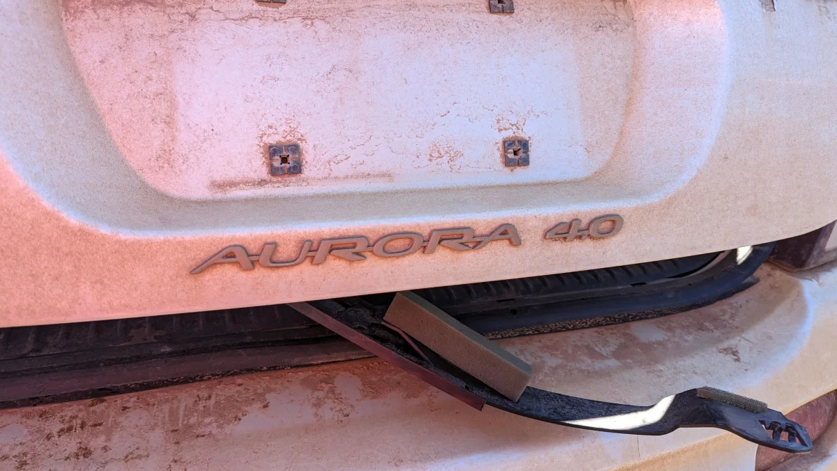 03 - 2001 Oldsmobile Aurora in Colorado junkyard - photo by Murilee Martin