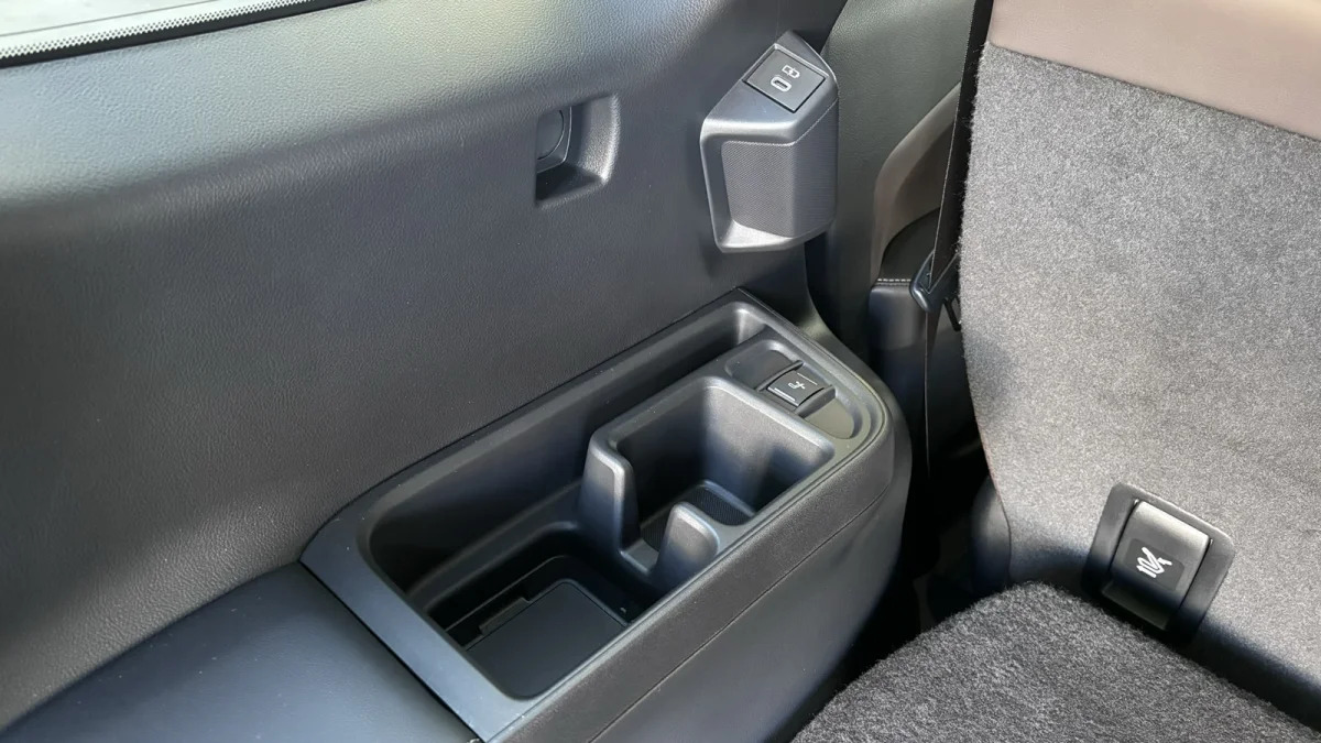 2024 Lexus TX 550h+ third row storage and power outlets