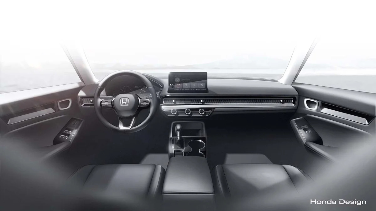 2022 Honda Civic interior rendering