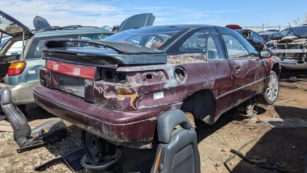 52 1992 Subaru SVX in Colorado wrecking yard photo by Murilee Martin