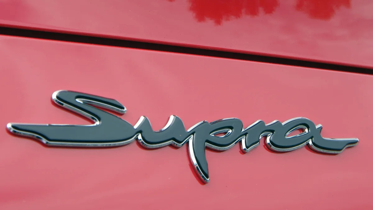 2021 Toyota Supra 2.0 badge