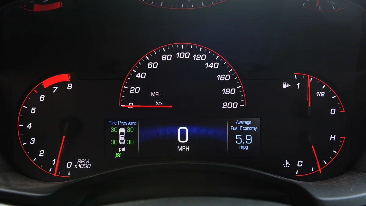 2016 Cadillac ATS-V gauges