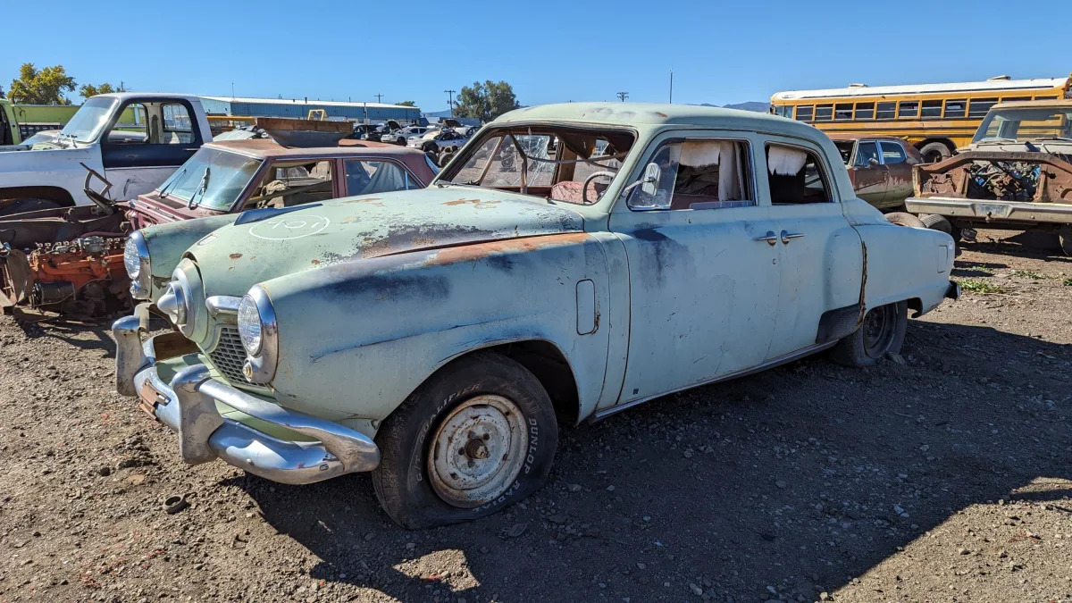 47 - 1951 Studebaker Champion in Colorado junkyard - photo by Murilee Martin