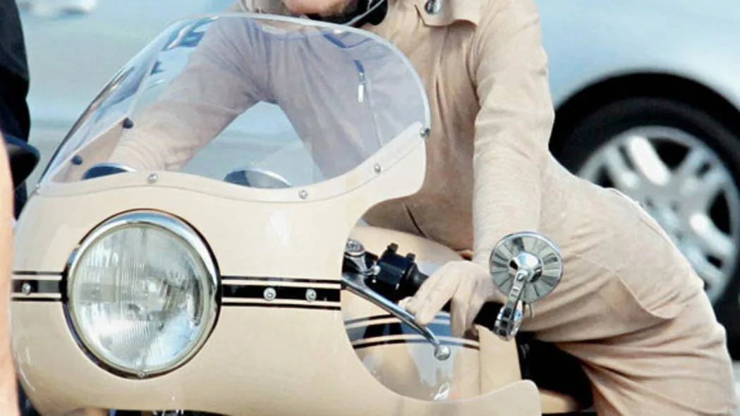 Keira Knightley on a Ducati for Chanel