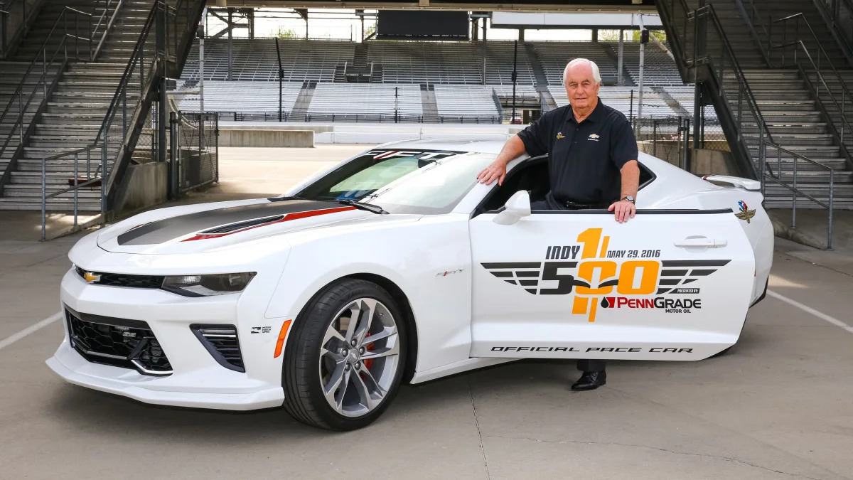 2017 chevy camaro ss 50th anniversary edition pace car with roger penske