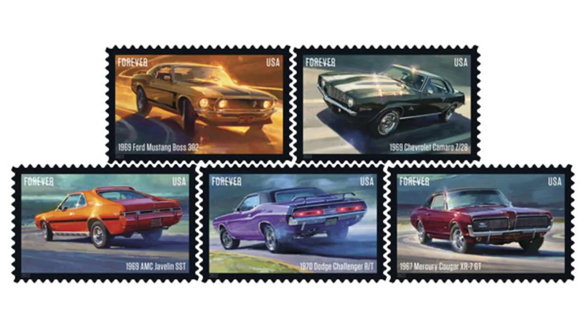 USPS Pony Car Stamps