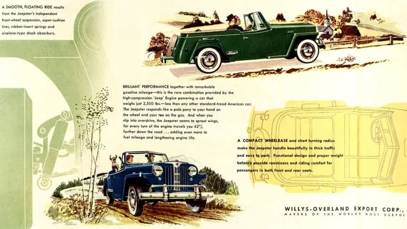 96 1948 Jeepster Brochure Illustration