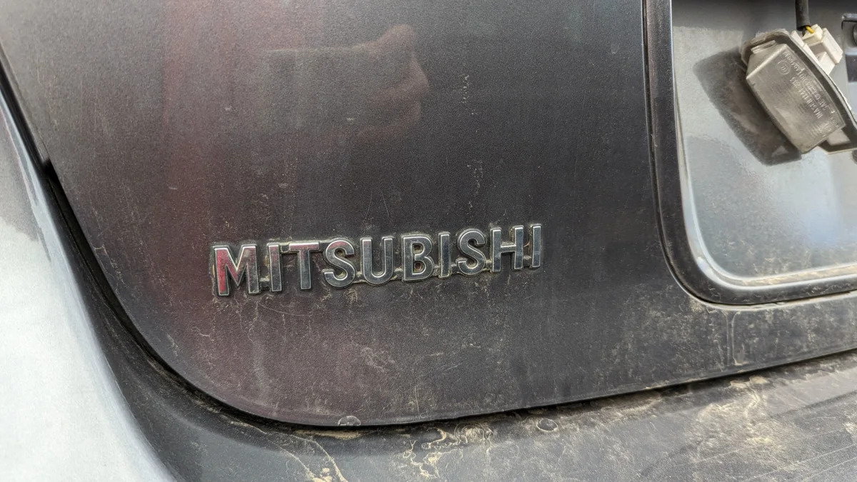 03 - 2010 Mitsubishi Lancer Sportback in Colorado junkyard - photo by Murilee Martin
