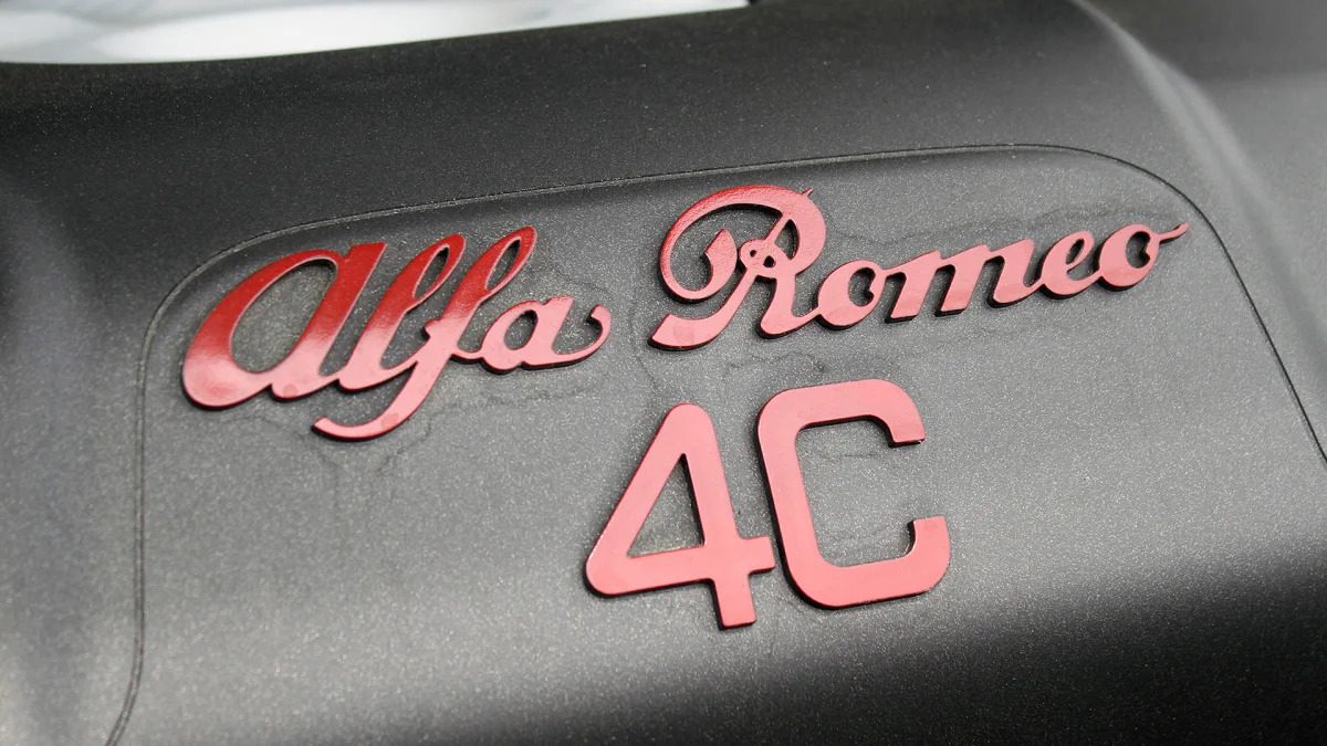 2015 Alfa Romeo 4C Spider engine detail