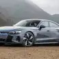 2022 Audi ETron GT front three quarter mountain