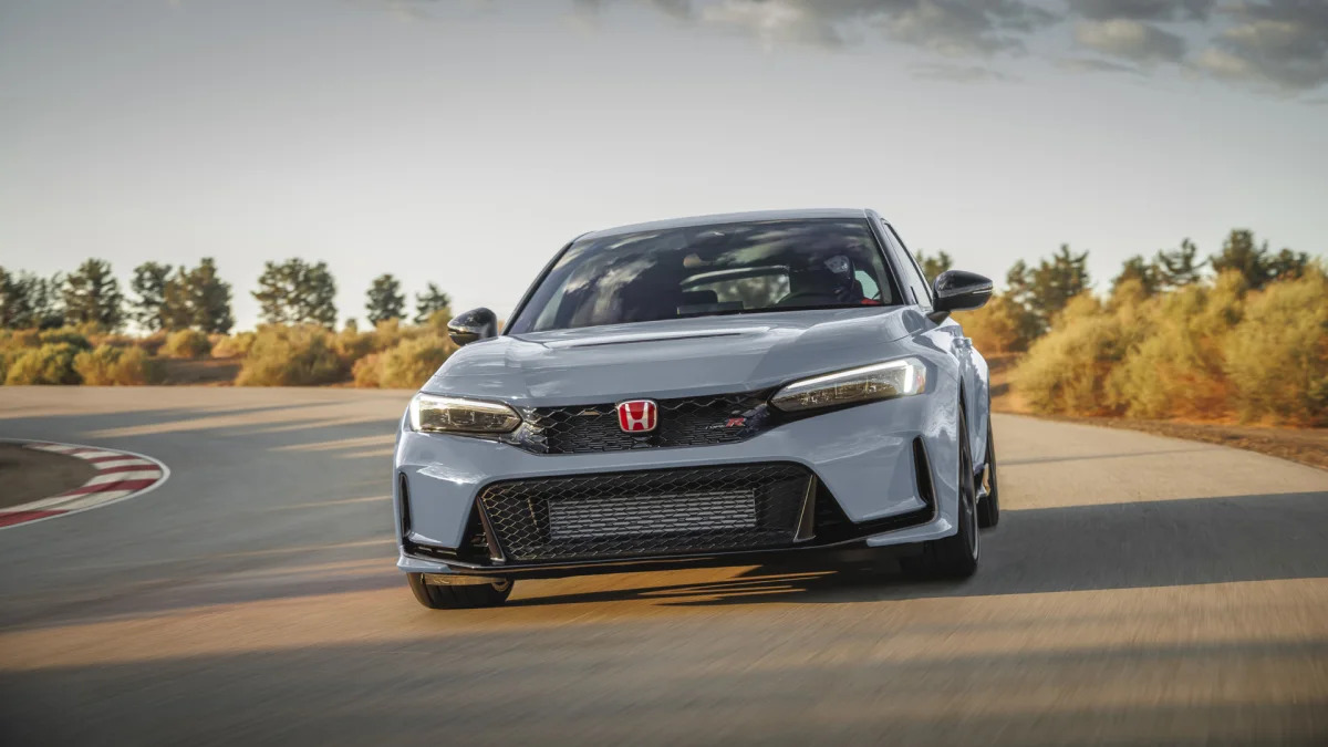 2023 Honda Civic Type R action front gray